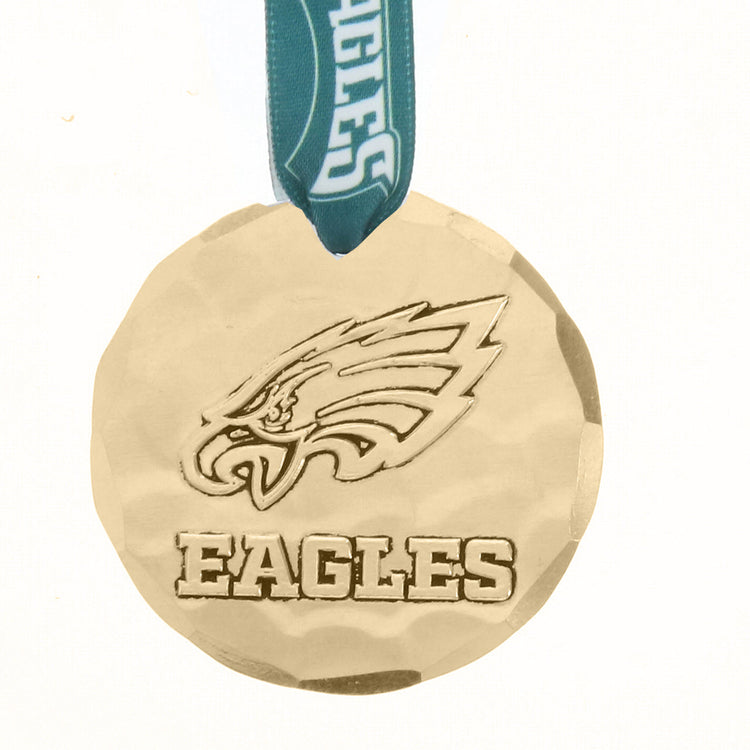 Philadelphia Eagles Small Round Ornament (Bronze)