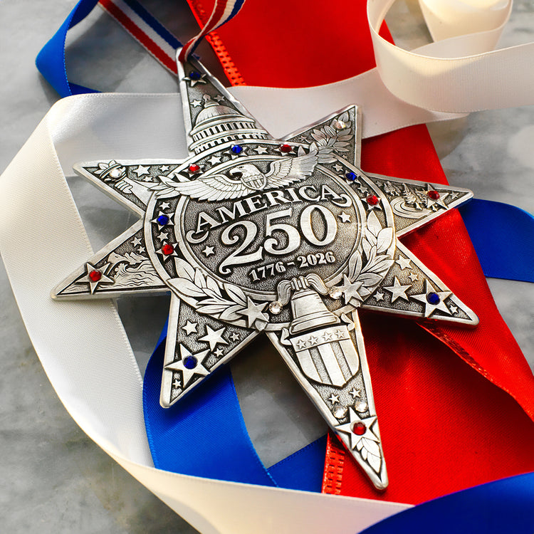 Sea to Shining Sea America 250th Commemorative Ornament (Aluminum) 