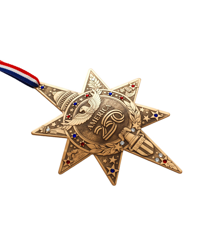 America 250 Sea to Shining Sea Star Ornament