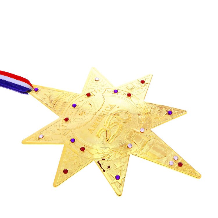 America250 Gold Plated Commemorative Star Patriotic Ornament