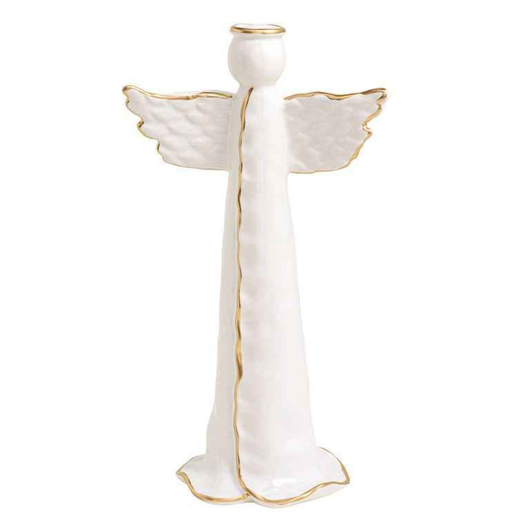 Large Gold Trim Angel Figurine