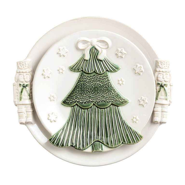 White Christmas Platter Set