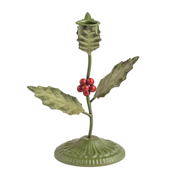 Holly Metal Candle Holder