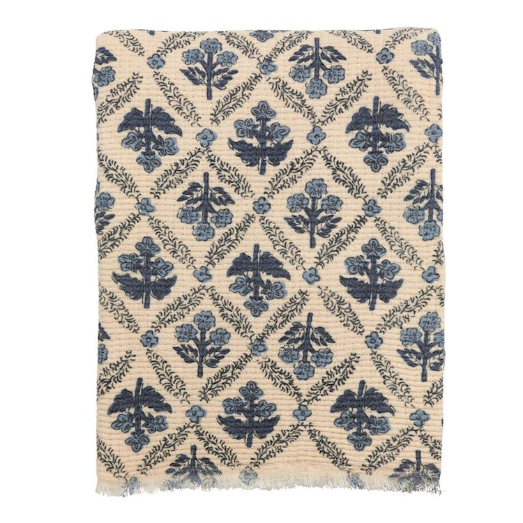 Flower Pattern Throw Blanket