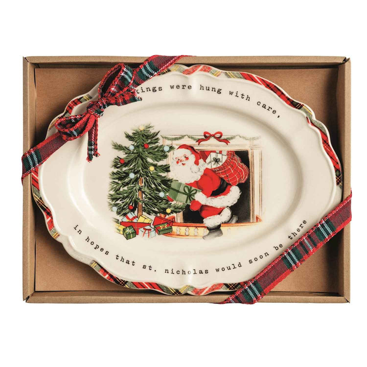Stockings Were Hung Sentiment Plate
