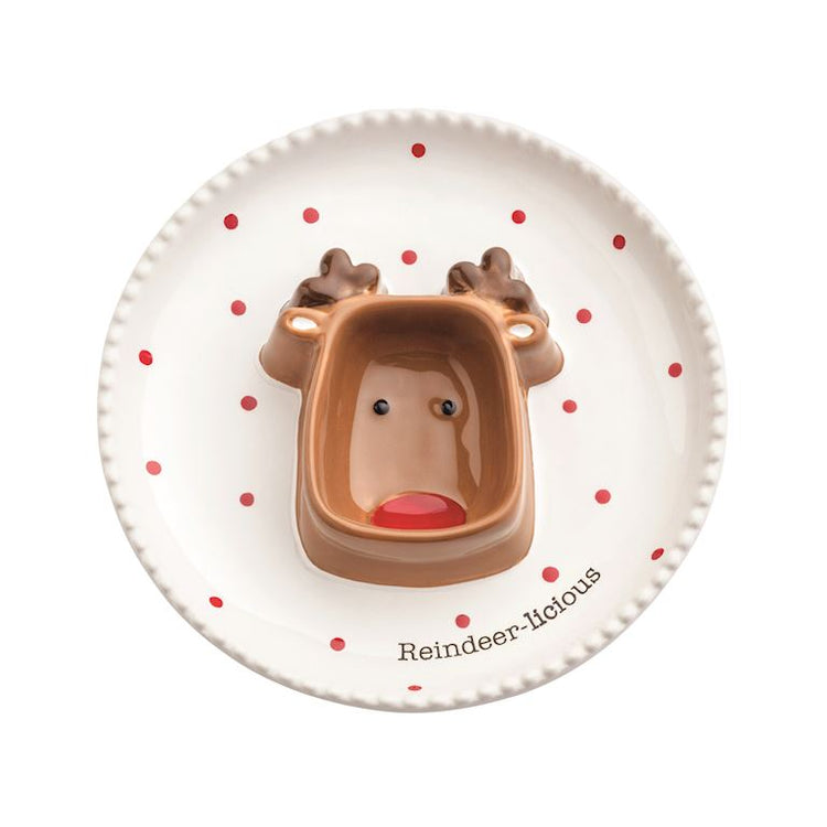 Reindeer chip and dip tray