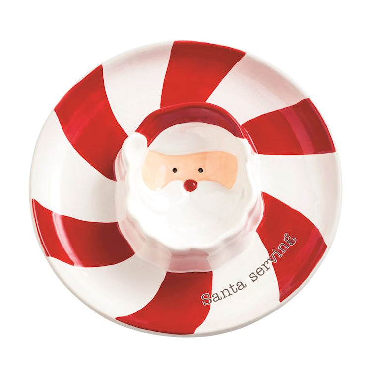 Santa chip and dip tray