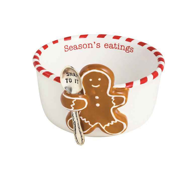 Gingerbread Tidbit Bowl & Spoon Set
