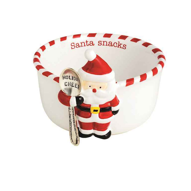 Santa Tidbit Bowl & Spoon Set