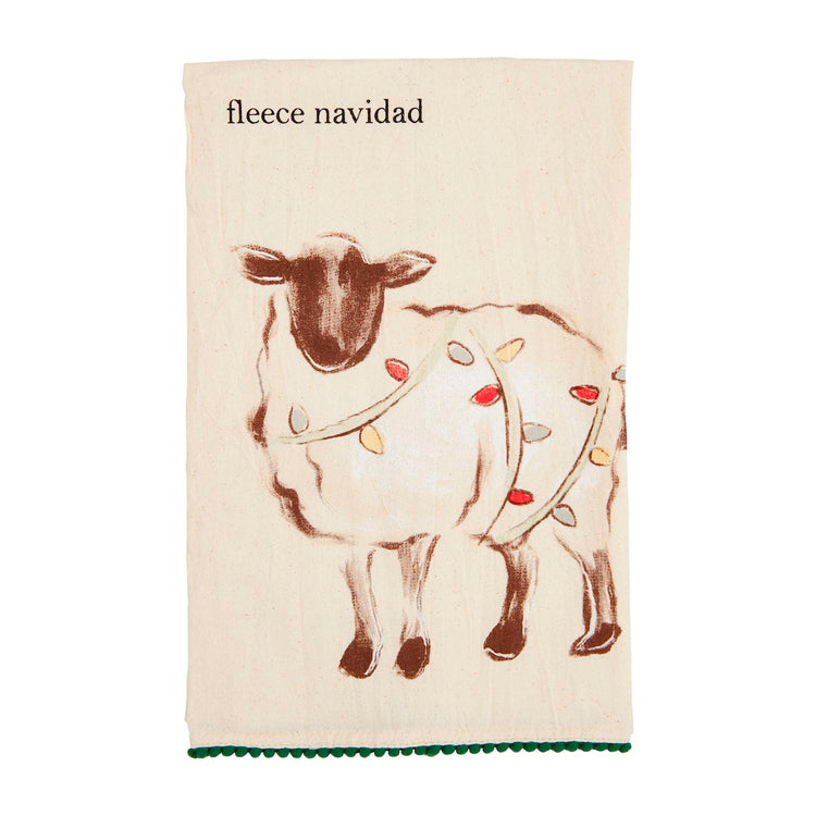 Sheep Christmas Farm Towel