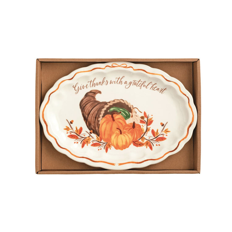 Grateful Heart Sentiment Plate