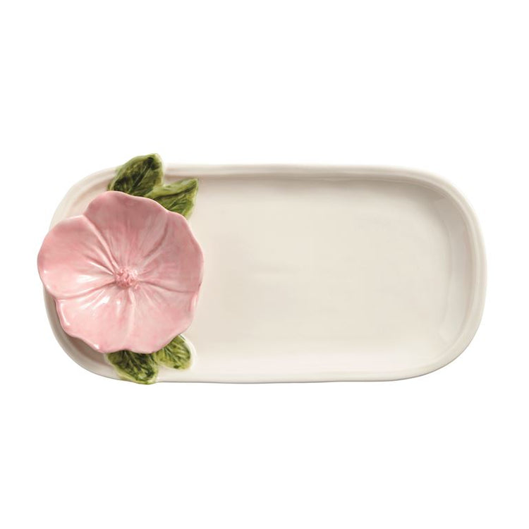 Pink Flower Everything Plate 