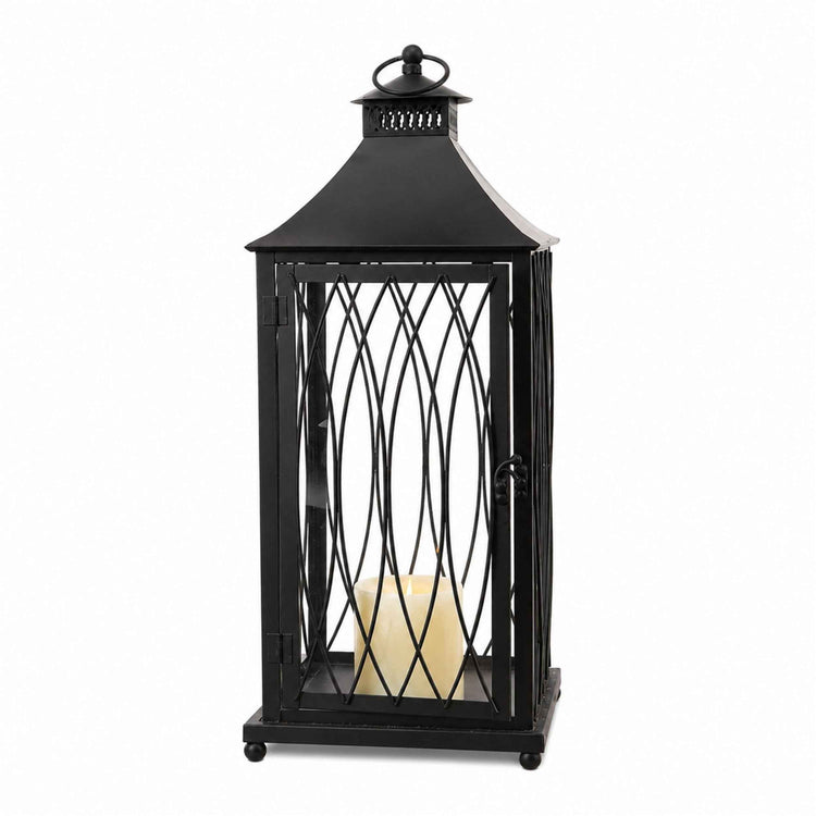 Large Windsor Black Metal Lantern