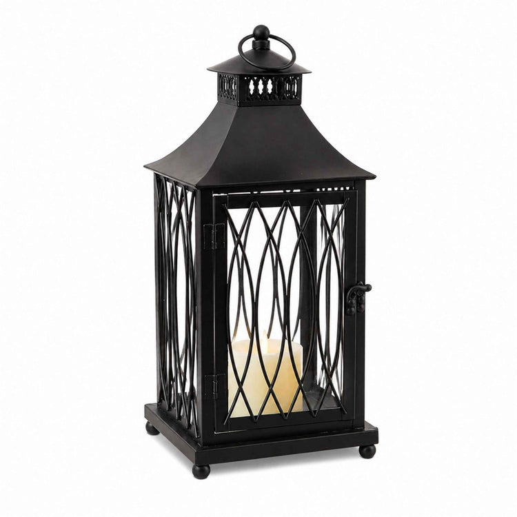 Medium Windsor Black Metal Lantern