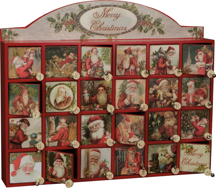 Santa Advent Calendar Keepsake Box