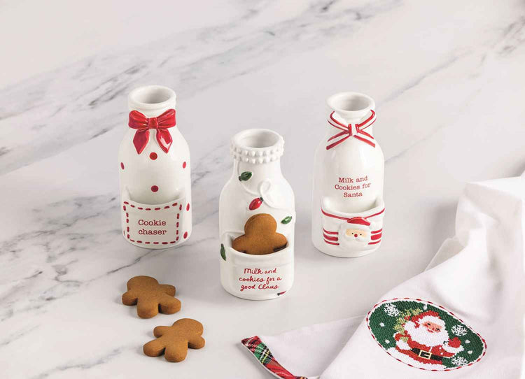 Santa Icon Milk Cookie Pocket Bottle