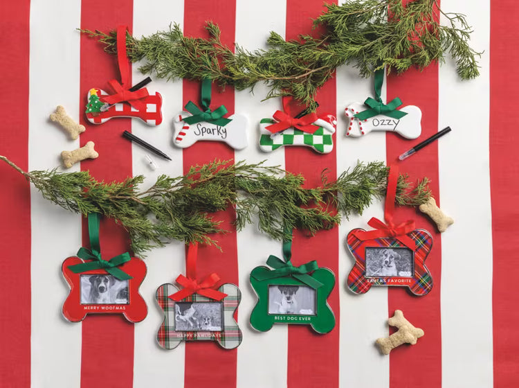Santa's Favorite Bone Frame Ornament