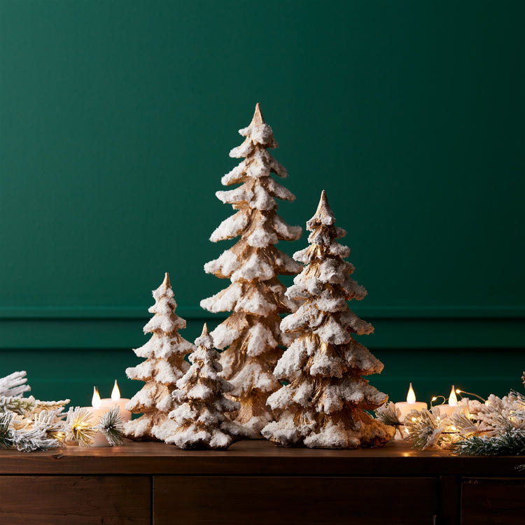 Decorative Frosted Christmas Trees