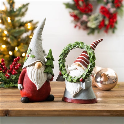 Gnome With Tree Figurine