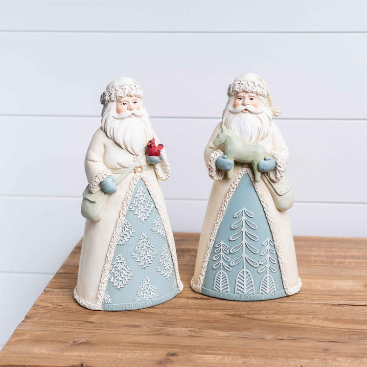 Winter Wonderland Santa with Toy Horse Figurine