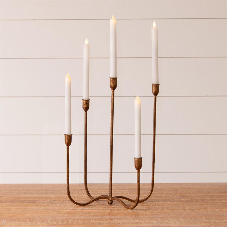 Hand Forged Brass Candelabra 