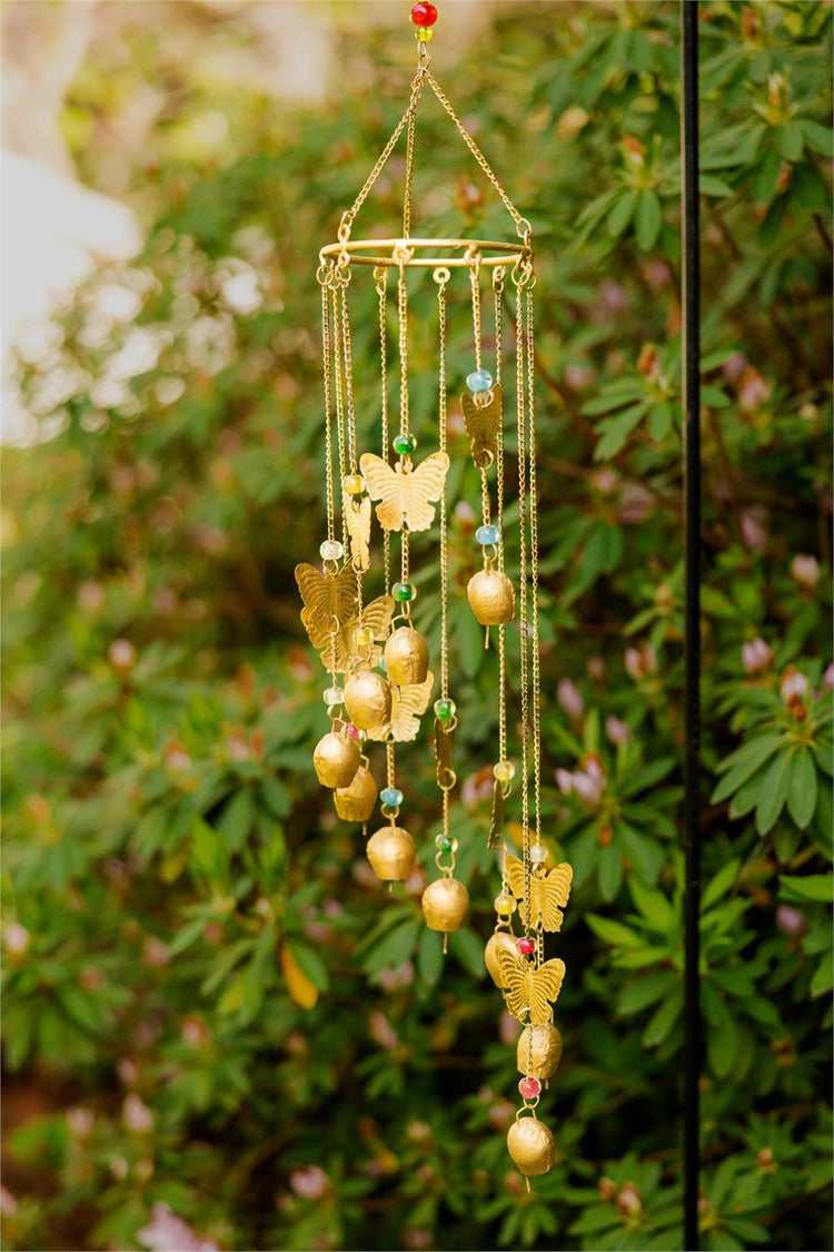 Wind Chime Stained Glass With Bells