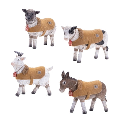 Winter Farm Animal Figurines