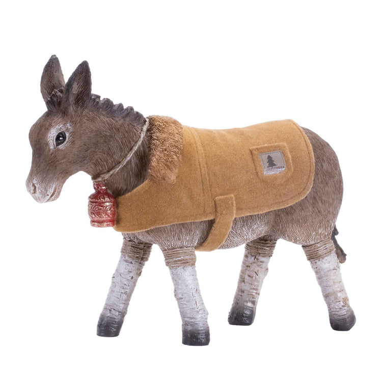 Cozy Coat Donkey Figurine