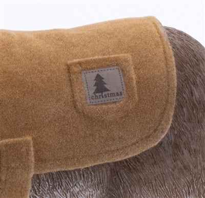 Cozy Coat Donkey Figurine