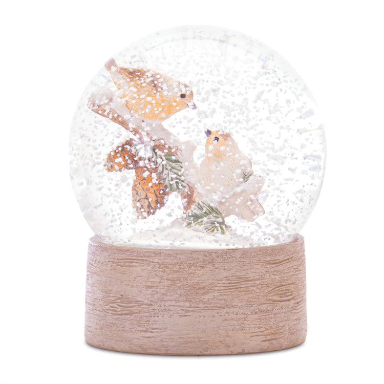 Winter Birds Snow Globe