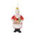 Glass Santa Baker Ornament