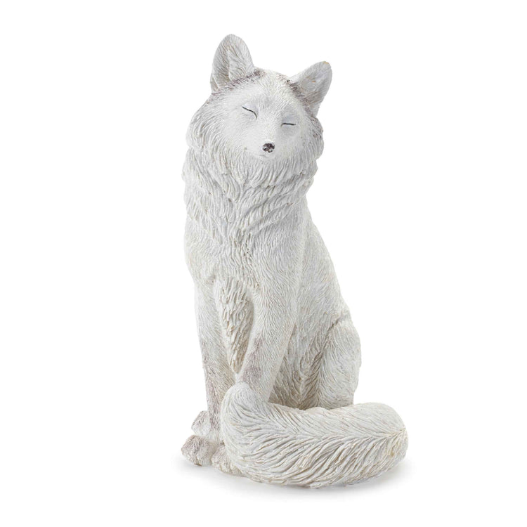 Winter White Fox Figurine