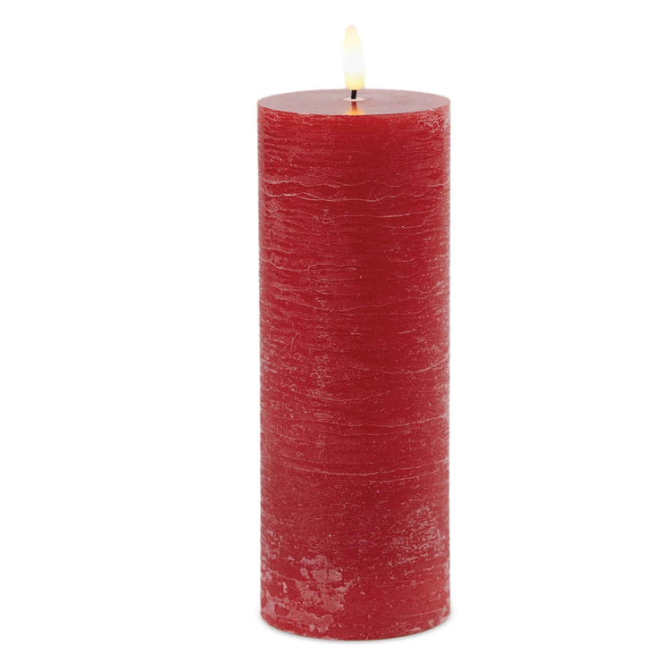 FIA™ Red Flickering Wick LED Pillar Candle