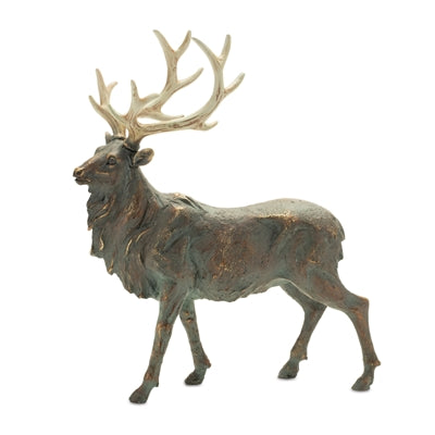 Standing Winter Deer Figurine