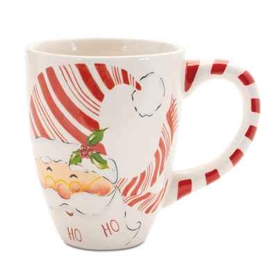 Santa Candy Cane Mug