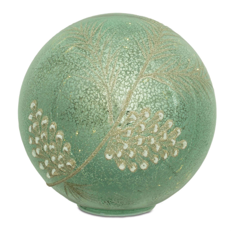 Large LED Frosted Botanical Glass Globe