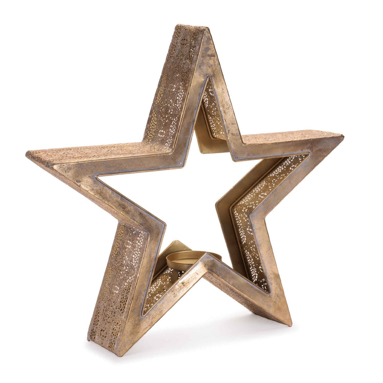 Celestial Star Metal Candle Holder 