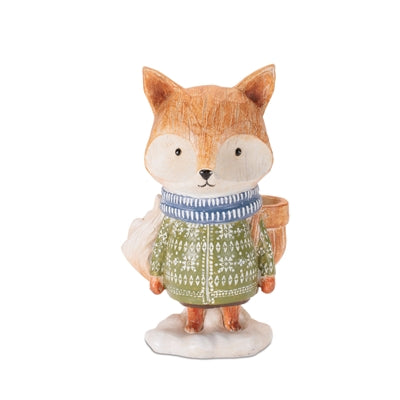 Standing Winter Fox Figurine