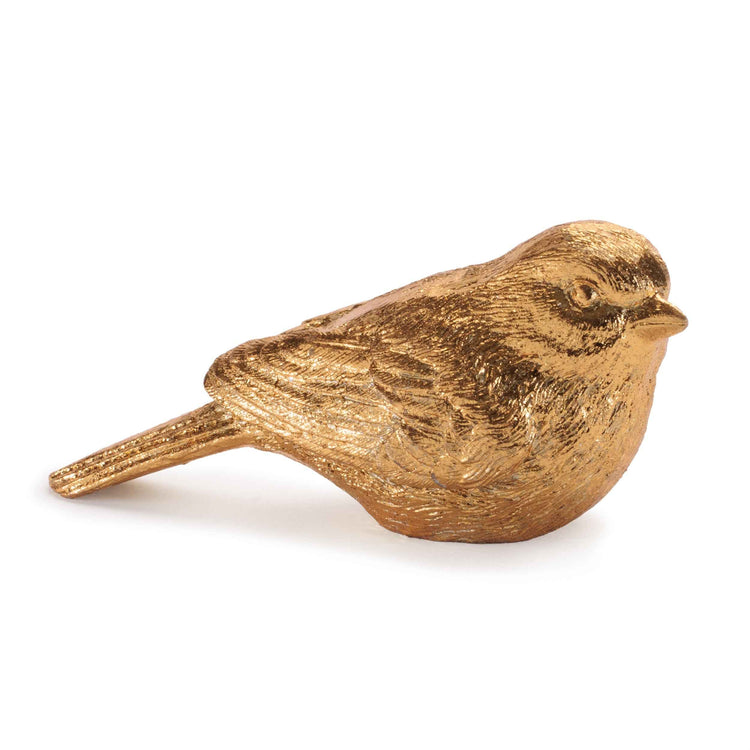 Golden Songbird Resin Figurine