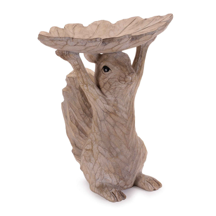 Woodland Squirrel Pedestal Leaf Feeder 