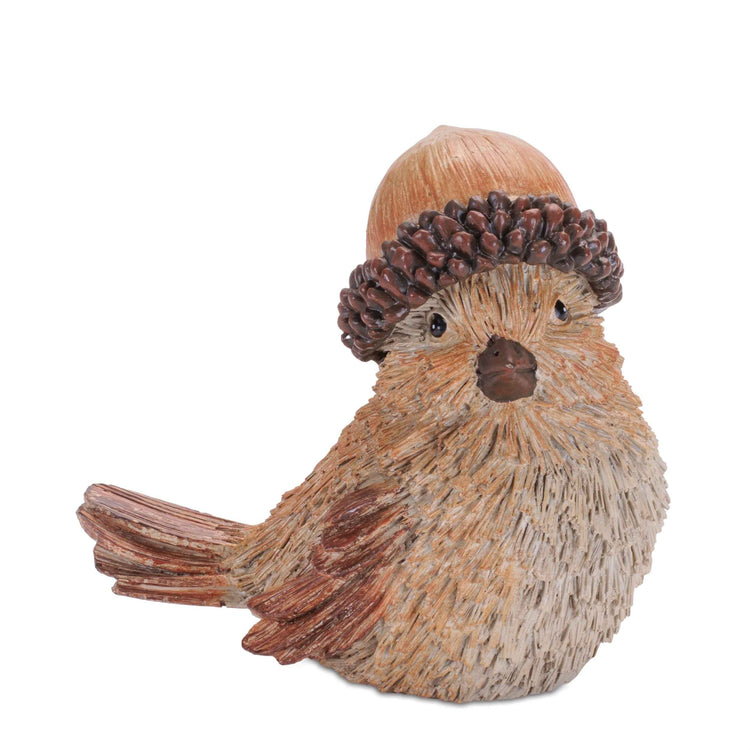 Acorn Cap Songbird Figurine 