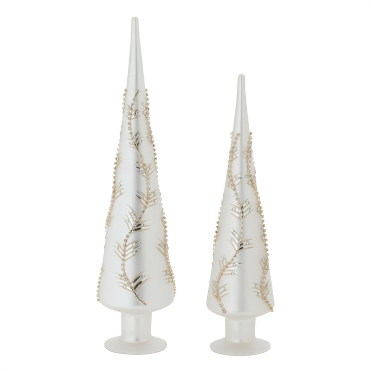 Finial Gold Accented Christmas Trees