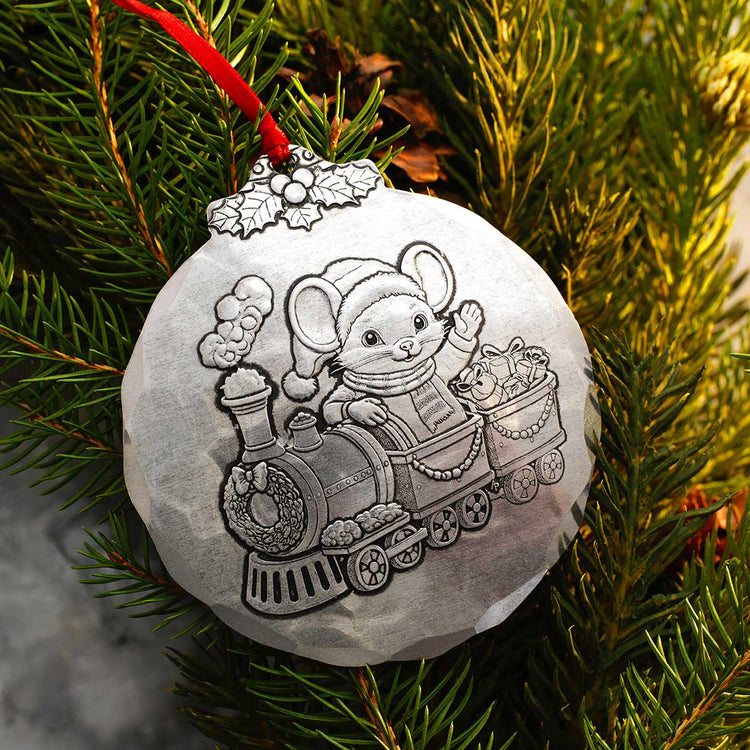 All Aboard Little Mouse Ornament 