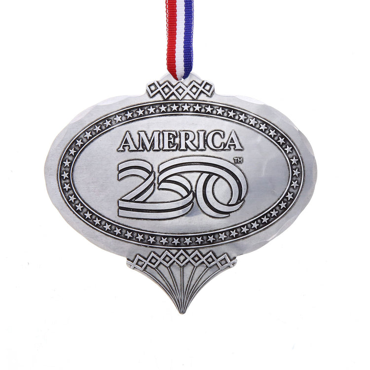 America250 Heritage Oval Commemorative Ornament (Aluminum) 