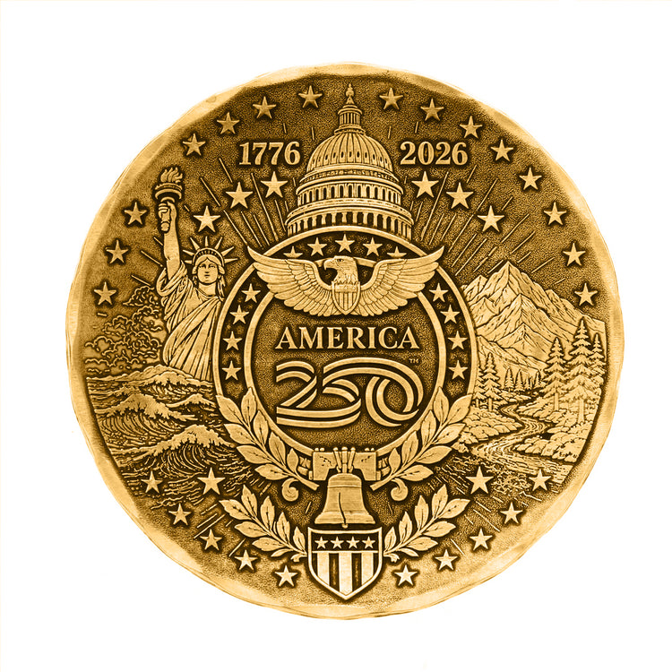 America250 Sea to Shining Sea Commemorative Coaster (Bronze) 