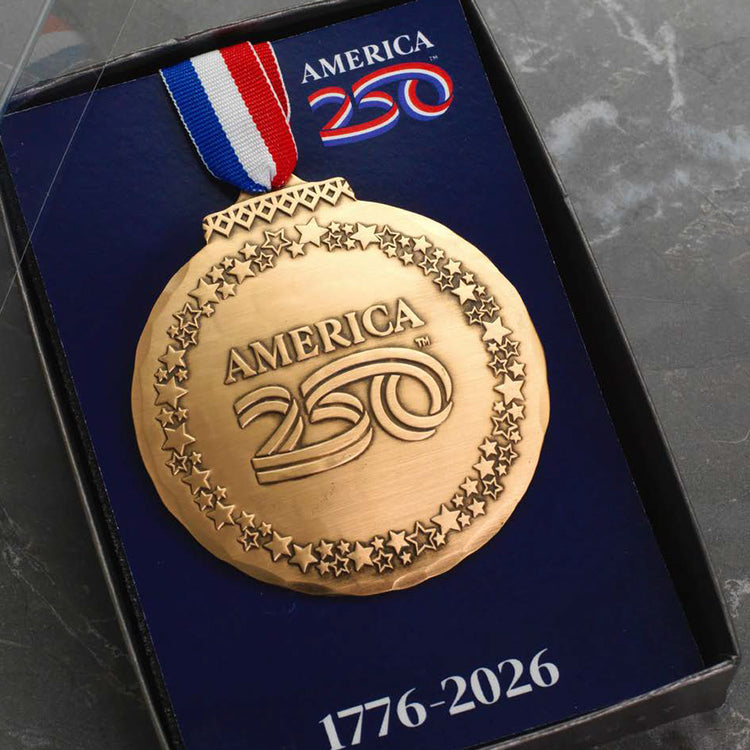America250 Classic Round Commemorative Ornament (Bronze) 