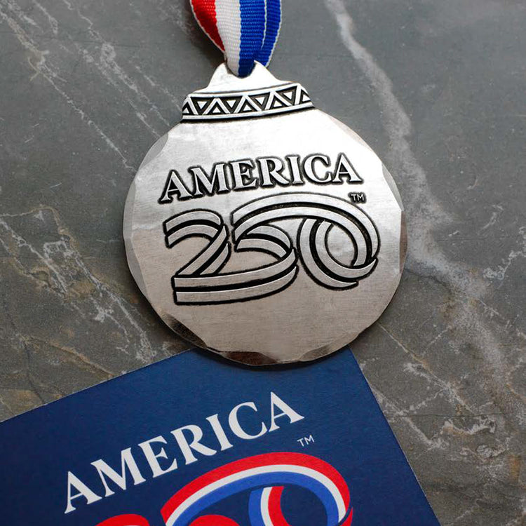 America250 Signature Round Commemorative Ornament (Aluminum) 