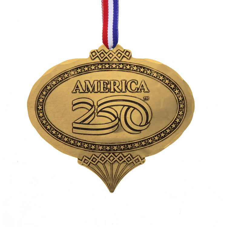 America250 Heritage Oval Commemorative Ornament (Bronze) 