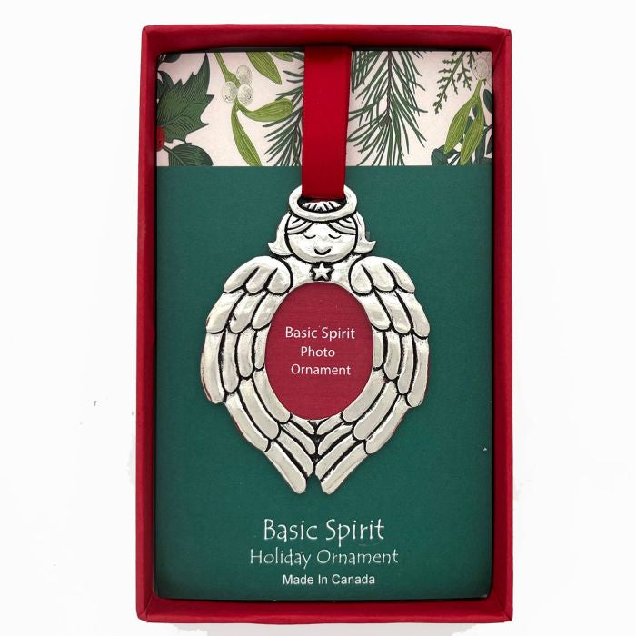 Angel Wreath Photo Ornament