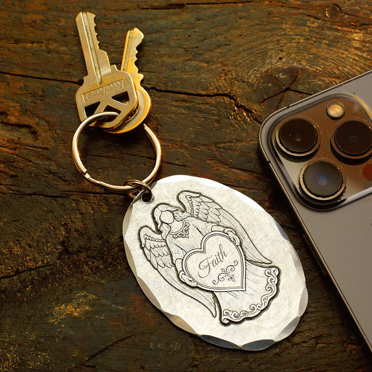 Angel Wishes Keychain- Wendell August Forge